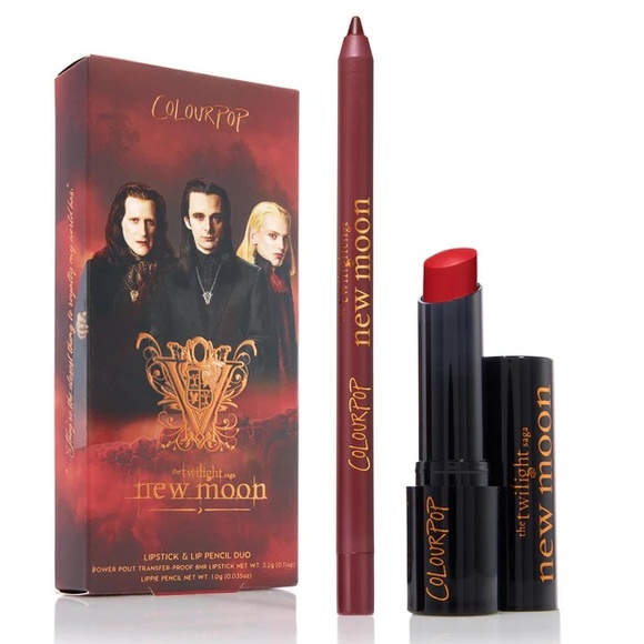 ColourPop New Moon Lipstick & Pencil Set You Can’t Trust Vampires NIB - Picture 1 of 5